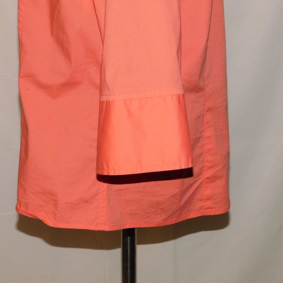Pendleton Button Down Orange Blouse Size Large - Picture 4 of 10